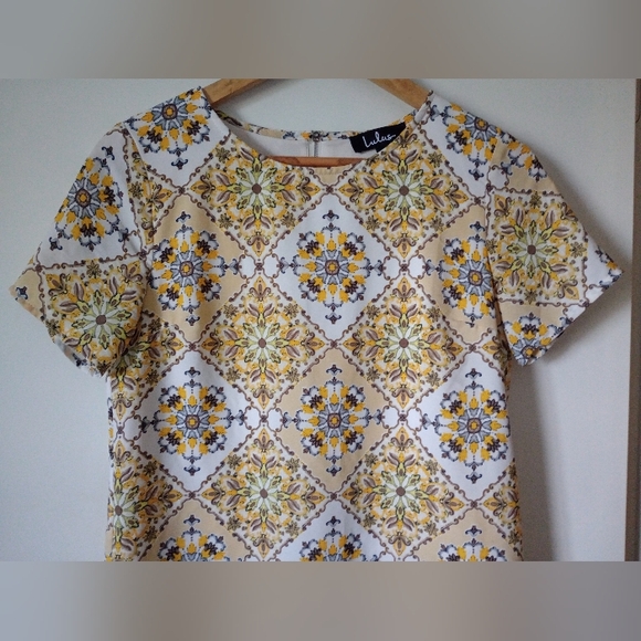 Lulus Floral Yellow & White Mini Dress Size XS - Picture 4 of 13